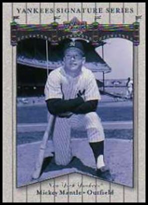 2003 Upper Deck Yankees Signature Series 59 Mickey Mantle